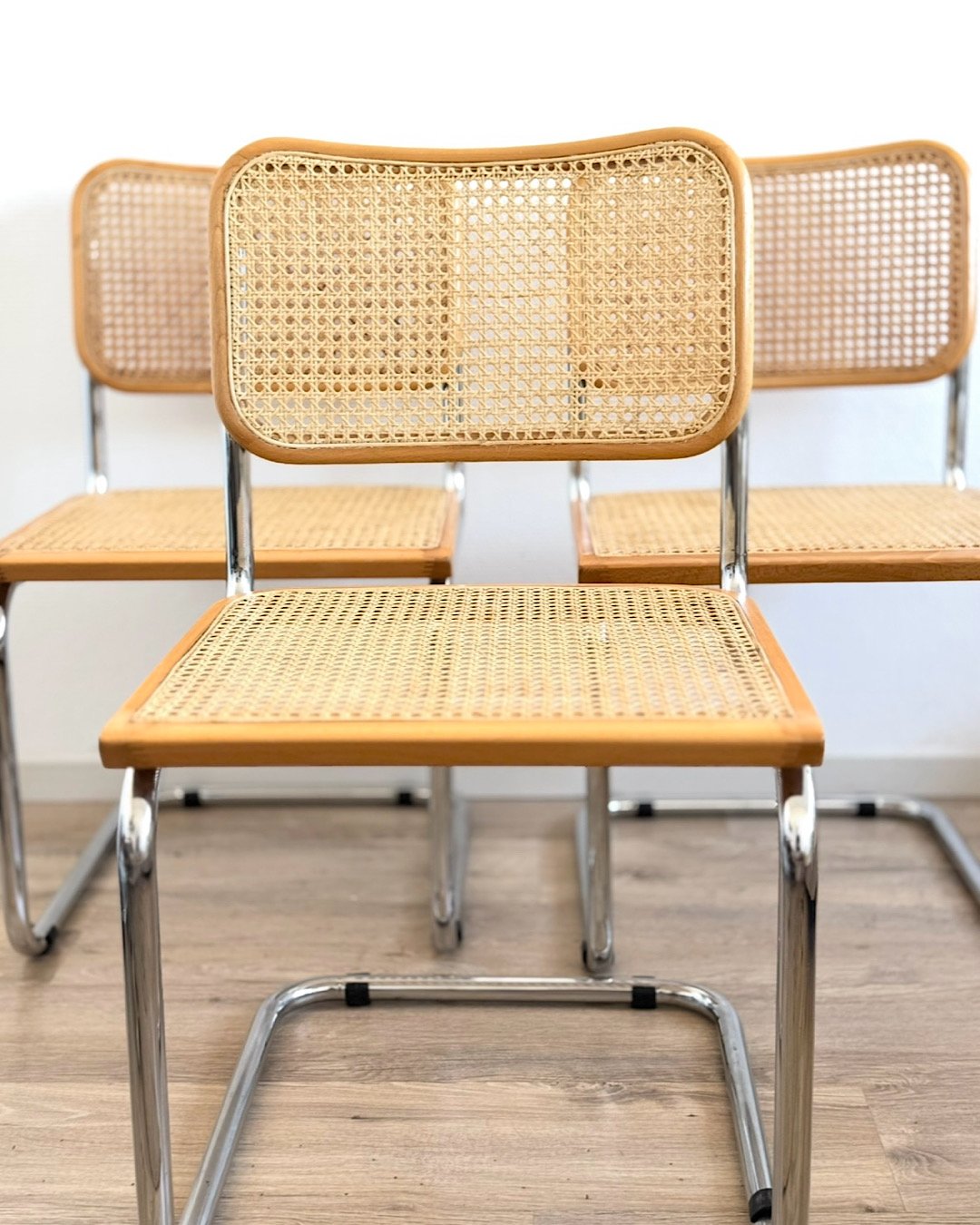 chaises Breuer cesca B32 en cannage