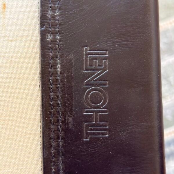 Chaise Thonet S34 – cuir noir & chrome