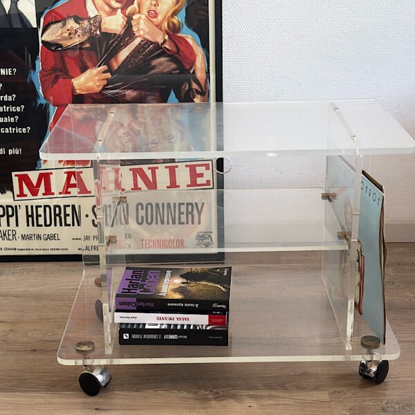 Desserte en plexiglas (meuble tv/Hi-Fi)