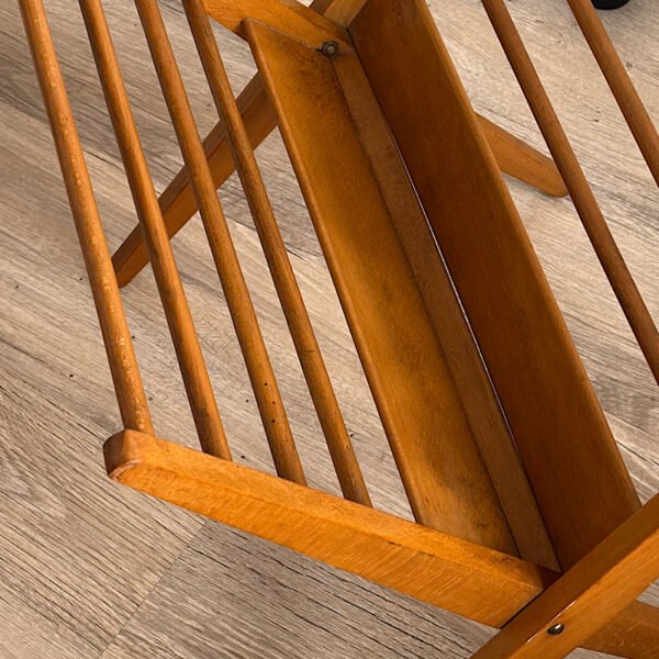 Porte revues vintage en bois années 60
