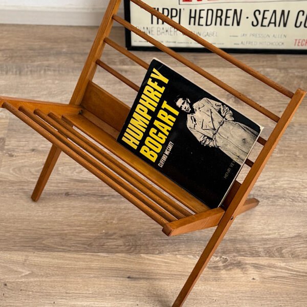 Porte revues vintage en bois années 60