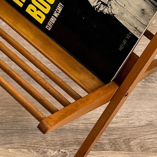 Porte revues vintage en bois années 60