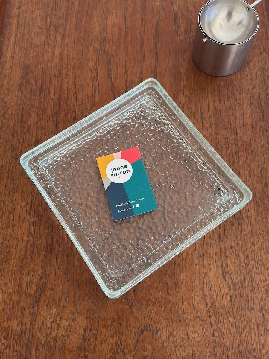 Vide poche ou cendrier en verre moulé de marque Nevada