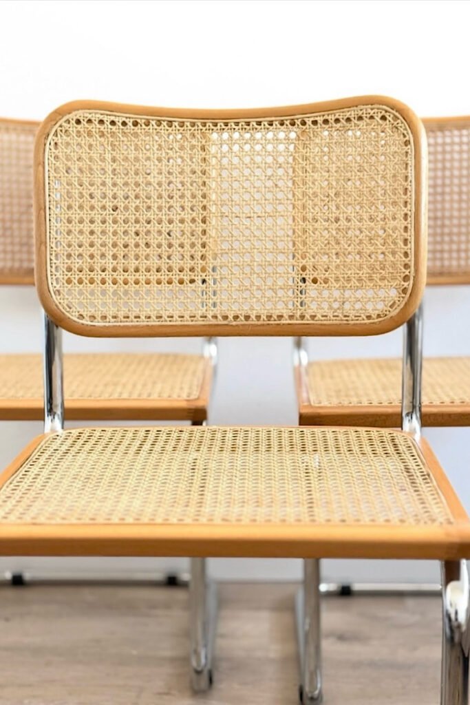 Chaises Cesca B32 en cannage